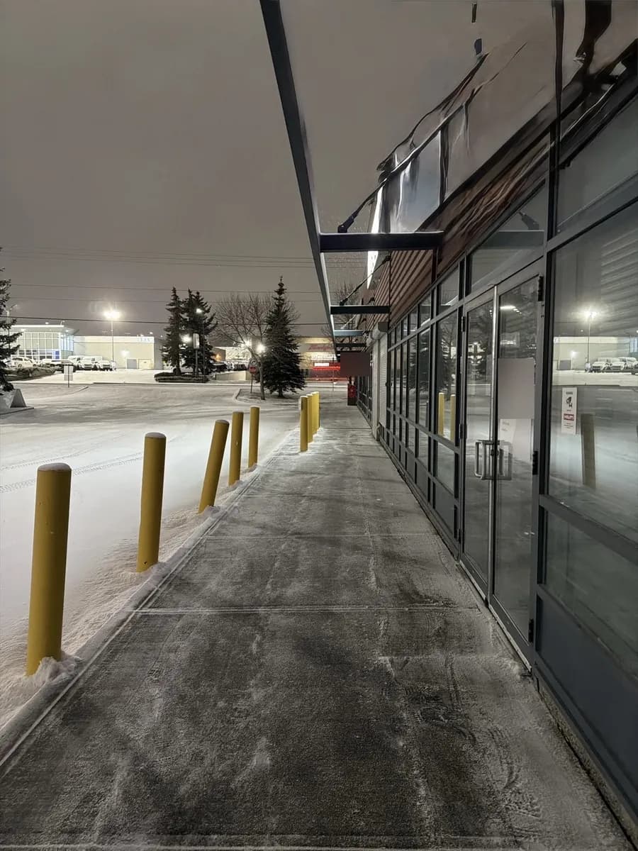 Storefront walk, edge to edge — Beast Landscaping, Calgary